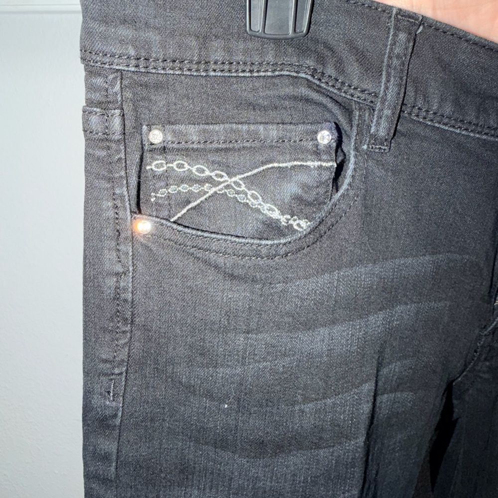 Vintage White House Black Market Jeans NOIR Size 12 - Picture 5 of 8
